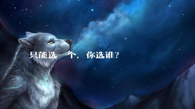 只能选一个，你选谁？